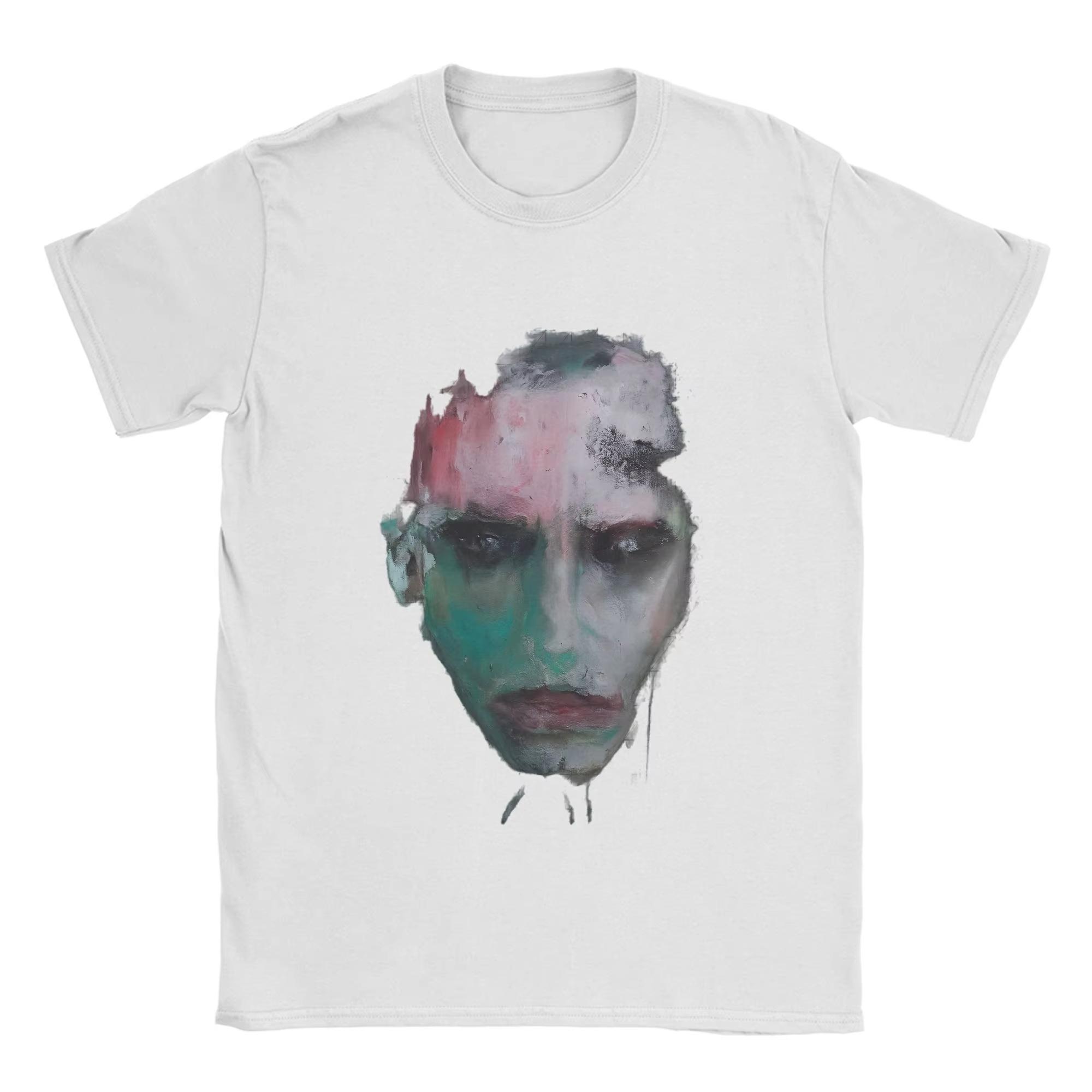 

Летняя распродажа 2025 Мужские футболки Marilyn Mansons Crazy 100% хлопок Футболки с коротким рукавом Футболка с круглым вырезом Одежда Новое поступление Топ 4XL