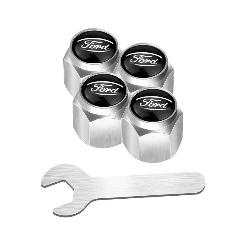 Adesivo de Carro Quente Para Tampa de Válvula de Pneu de Carro Ford com Chave para Ford Explorer Ecosport Galaxy Mustang Mk3 Transit Fiesta Mond