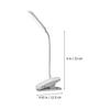 2pcs Book Light Desk Lamps for Home Study Aesthetic, Kids Clip-On Rechargeable LED Lamps, Adjustable Brightness