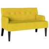 Chesterfield Bench Yellow 112 X 65.5 X 75 Cm Velvet