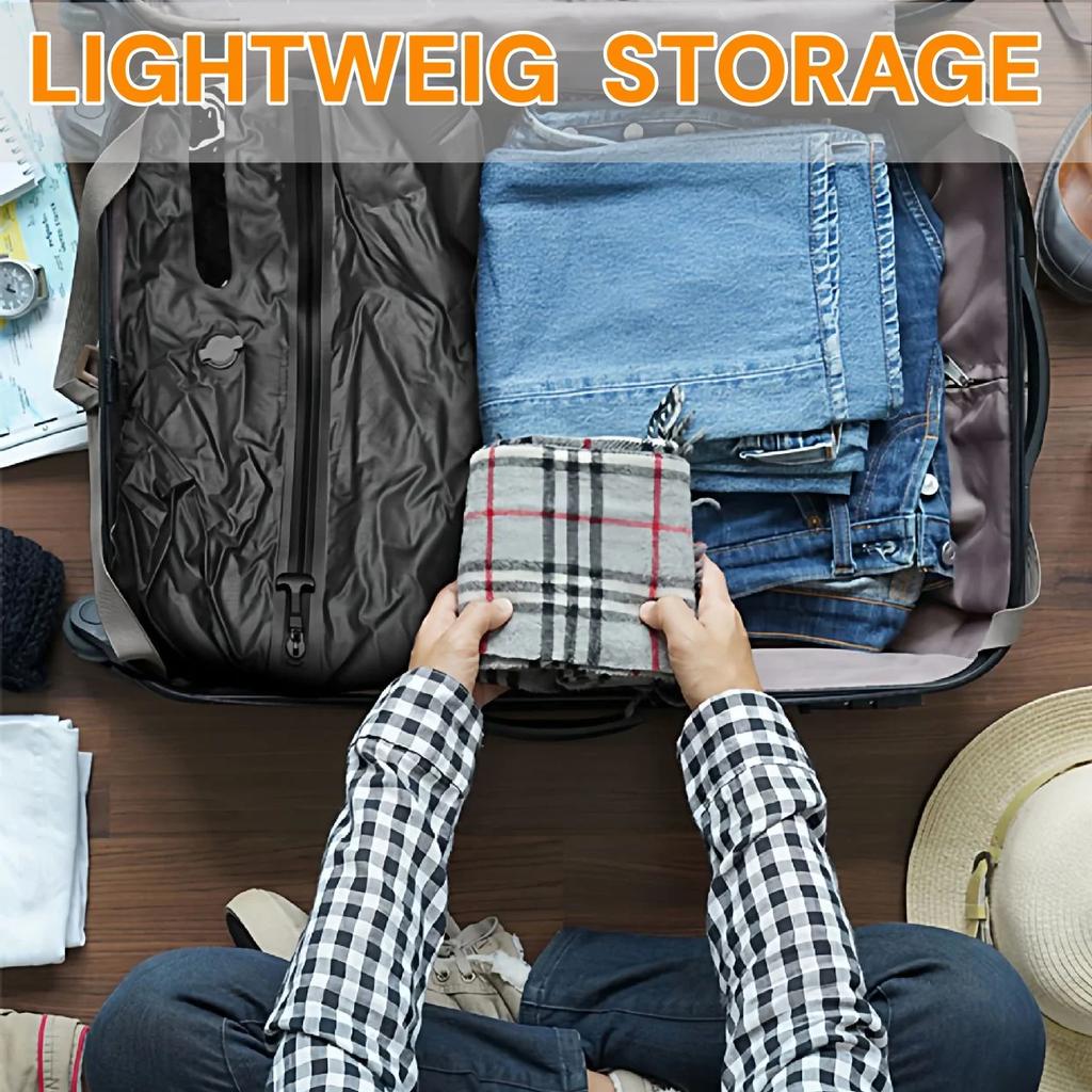 Travel Vacuum Bag TPU Space Saving Compression Bag for Suitcase Backpack Reusable Splash Proof Vacuum Bag
