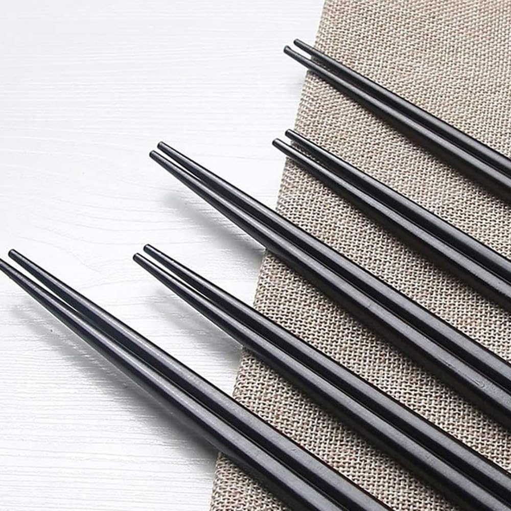 Träpinnar för lackerad diskmaskin Naturliga Enkla och Lätta Perfekta som Gåva till Gäster 5-delars Vuxna, Ätpinnar, Lätta, 24cm,