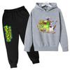 My Singing Monsters Bambini Primavera Autunno Carini 2pz Felpa Casual+Pantaloni Tute 3-14 Anni Ragazzi Ragazze Completi Vestiti Bambini