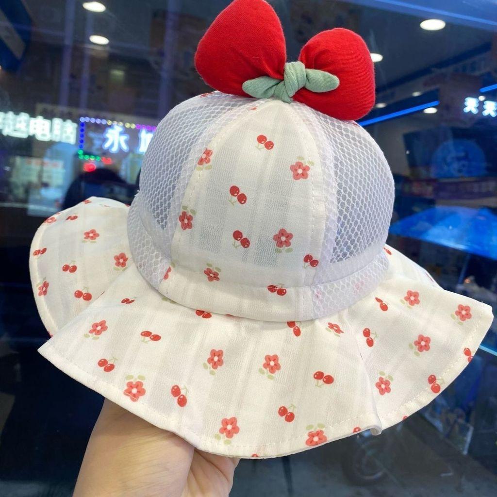 Baby Girl Sun Hat With Wide Brim Cotton Shade For Spring Summer Protection
