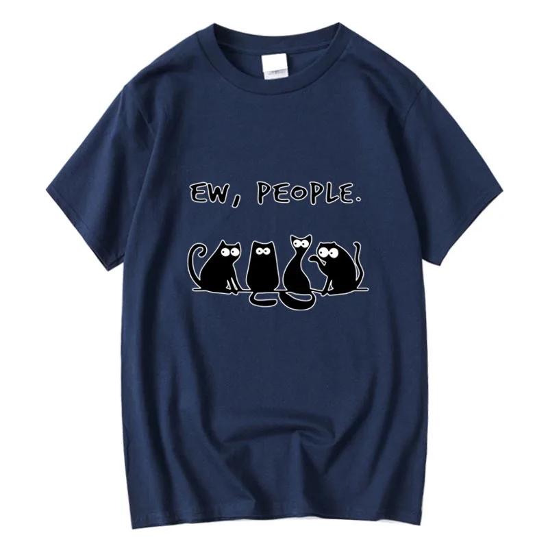 Men's T-shirt High Quality 100% Cotton Funny Cool Cat Printed Summer Casual Loose Cool T Shirt O-Neck Male T-Shirts Women’s