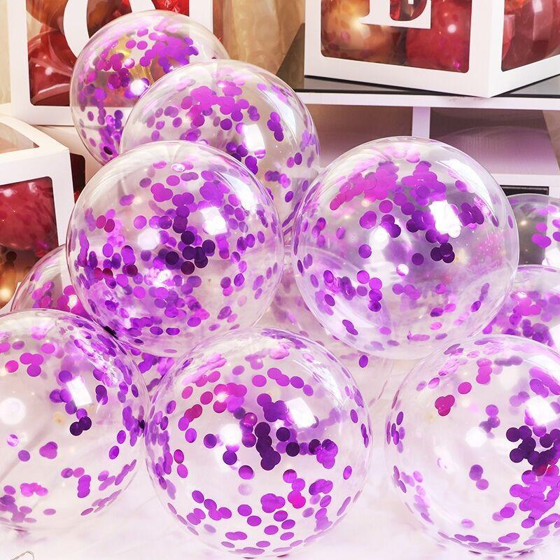 Gold Silver Confetti Balloons Glitter Sequin Globos Helium Balloon Birthday Party Halloween Christmas Party Wedding Decorations