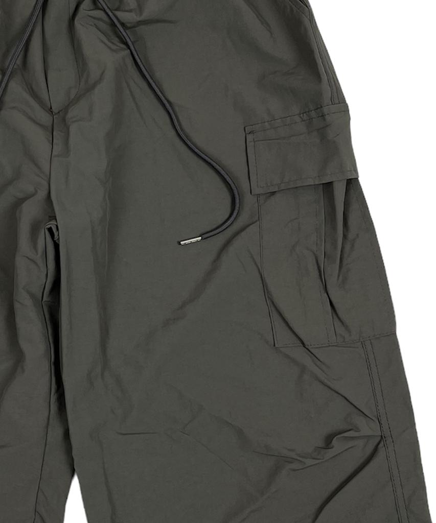 SK8ER ROCK Nylon Cargo Wide Long Half Pants Dimgray