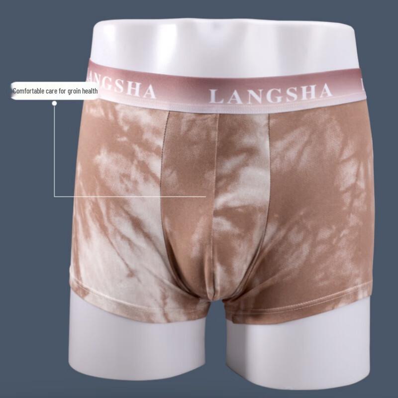 LANGSHA Men's Antibacterial Breathable Cotton Boxer Briefs