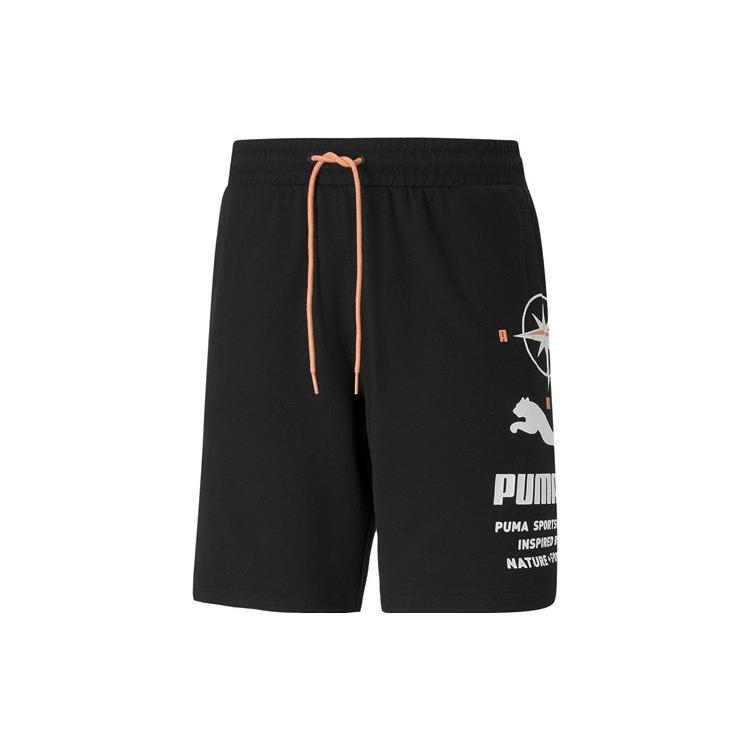 PUMA Nature Camp Graphic Shorts Black Men s 536943-01 M