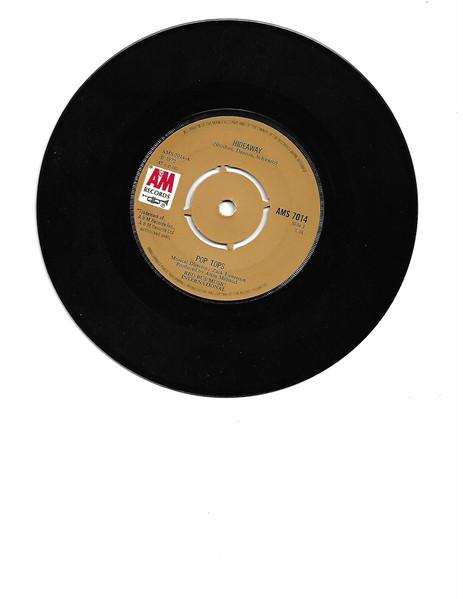 7inch Record POP TOPS - Hideaway AMS7014 A&M RECORDS 1972 UK Rock Used