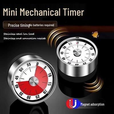 Battery-Free Mechanical Kitchen Timer: Student Time Management & Self-Discipline Countdown Alarm Clock