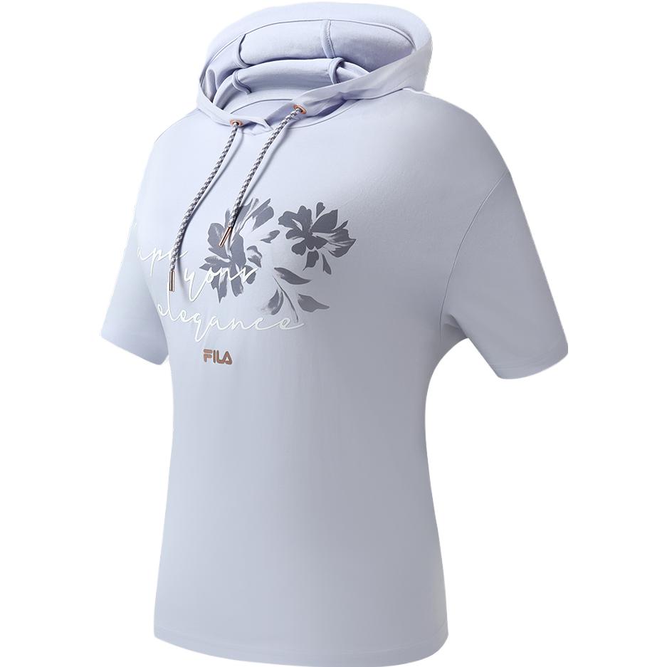 New FILA Latte Girl 3.0 Drop Shoulder Sleeve T Shirt Women's Light Taro Purple A11W321118FPR