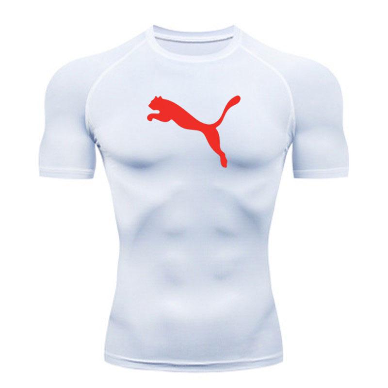 Men's Quick Dry Compression Athletic T-shirt, Breathable Str