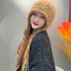Women's Hat Double-layer All-in-one Extra-thick New Winter Hat for Women - Colorful Windproof Cold-weather Warm Ear-protecting Beanie
