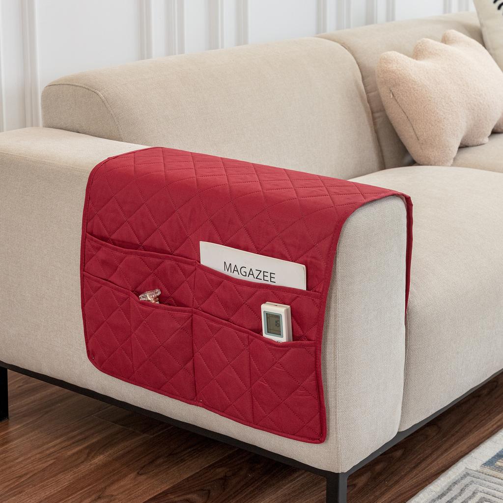 Sofa mit Aufbewahrungstasche, Armlehne, Handtuch, Zeitschriften, Fernbedienung, Sofa, Liege, Armlehne, Kleinigkeiten, Verwaltungstasche