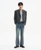 Trip Le Sens Custom 3B Crop Blazer_Grey