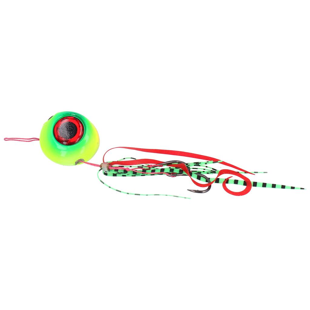 150g Fishing Lure High Carbon Steel 3D Eye Artificial Baits for River Sea Lake FishingYellow Green