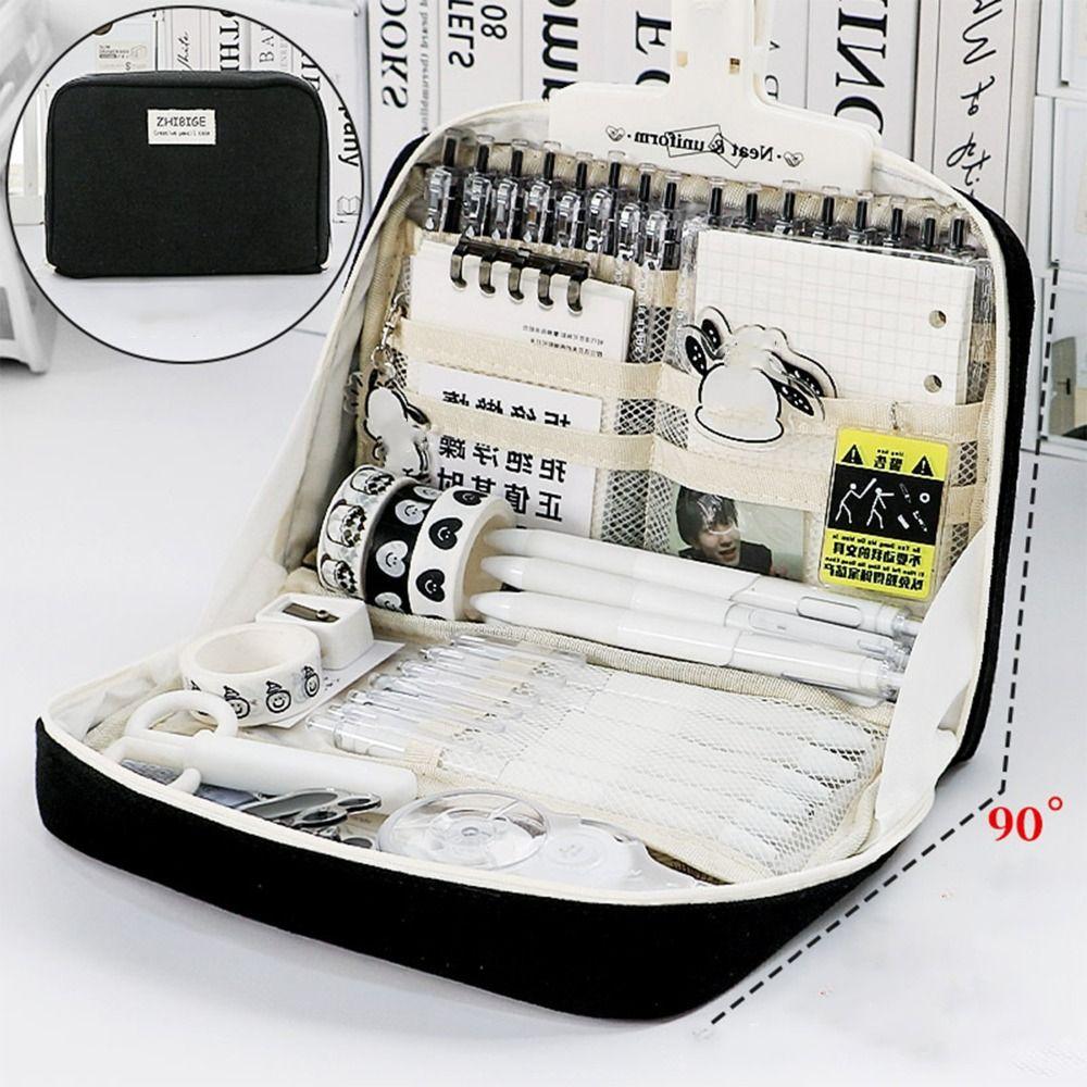 Multi-functional Pen Bag INS Style Stationery Storage Pouch Pencil Case  Student Gift