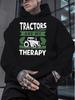 Tractors Are My Relax New Autumn and Winter Velvet Sweatshirt Unisex Clothing Free Hoodie Clothes American Trendy Printed Tops Unisex Gifts