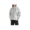 adidas Sprzęt Metaliczna Wiatrówka Casualowa Moda Wszechstronny Prosty Płaszcz Męska Odzież Wierzchnia Metaliczny Srebrny JN4526
