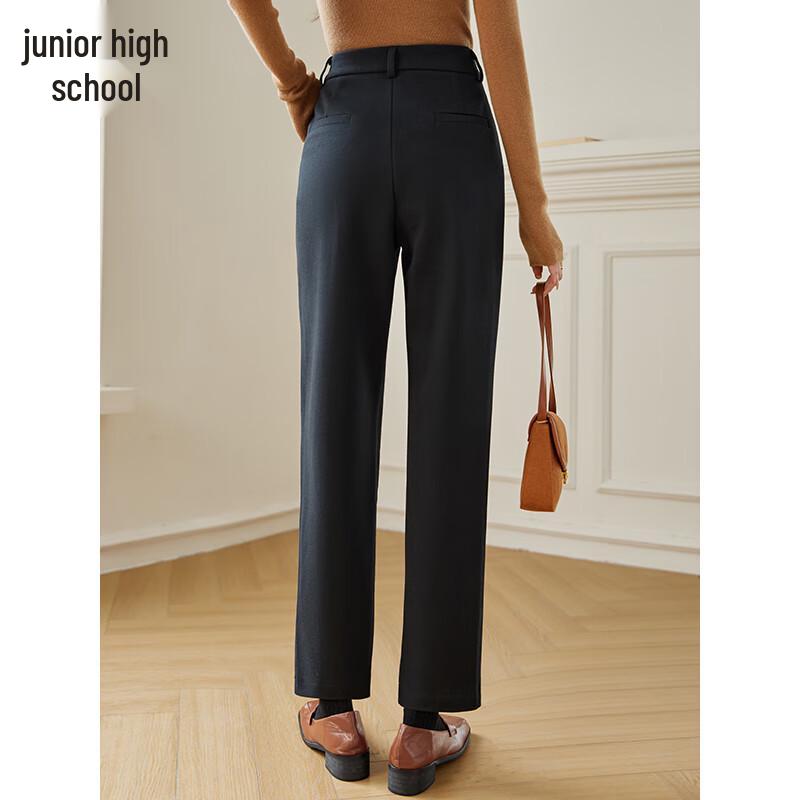 Women's High-Waisted Warm Tapered Suit Pants