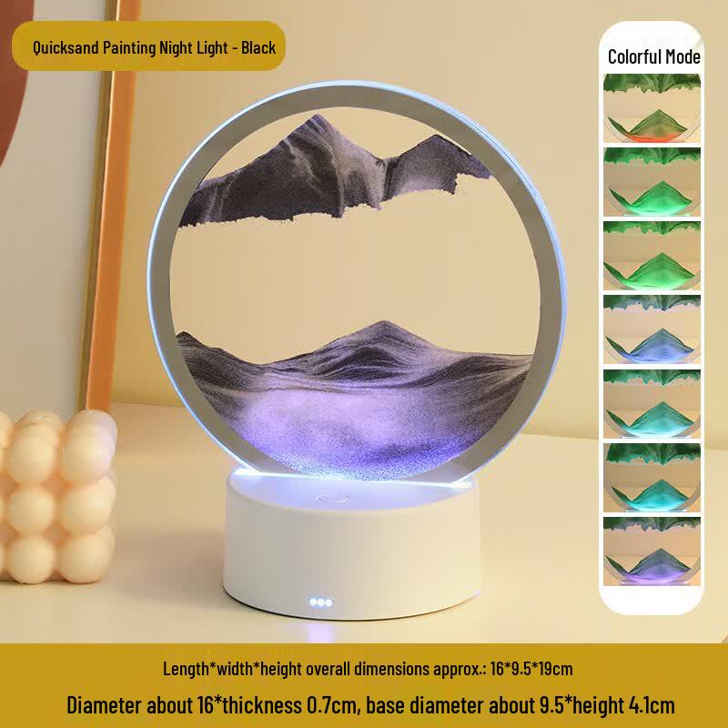Yuyi Angel 3D Flowing Sand Art Night Light