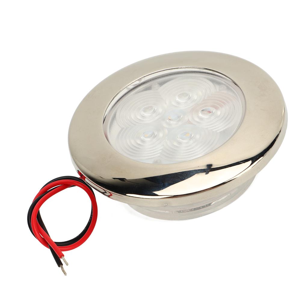LED Puck Light DC12V RV Boot Decken Einbauleuchte Innenbeleuchtung 1W Sonnenlichtweiß 5500‑6300K
