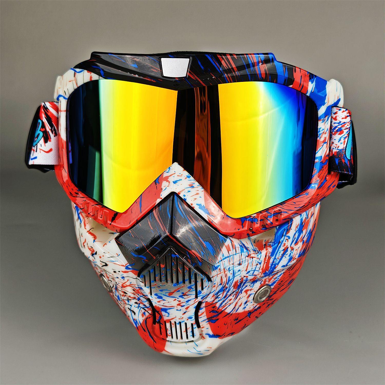 

Очки Маска Велосипедная Лыжная Маска Антибликовые Анти-УФ Уличные Очки Ветрозащитные Многофункциональные