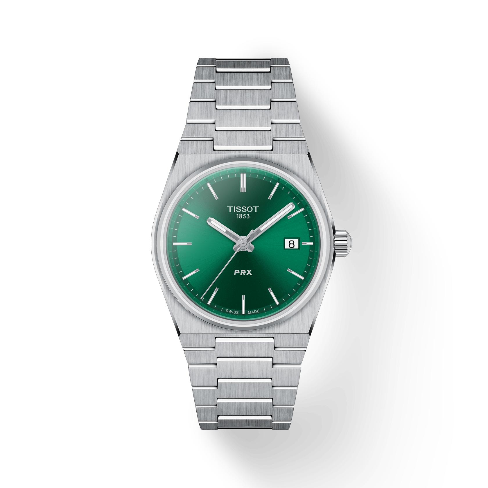 

Чоловічий модний годинник Tissot з нержавіючої сталі та зеленим циферблатом T137.210.11.081.00 зелений