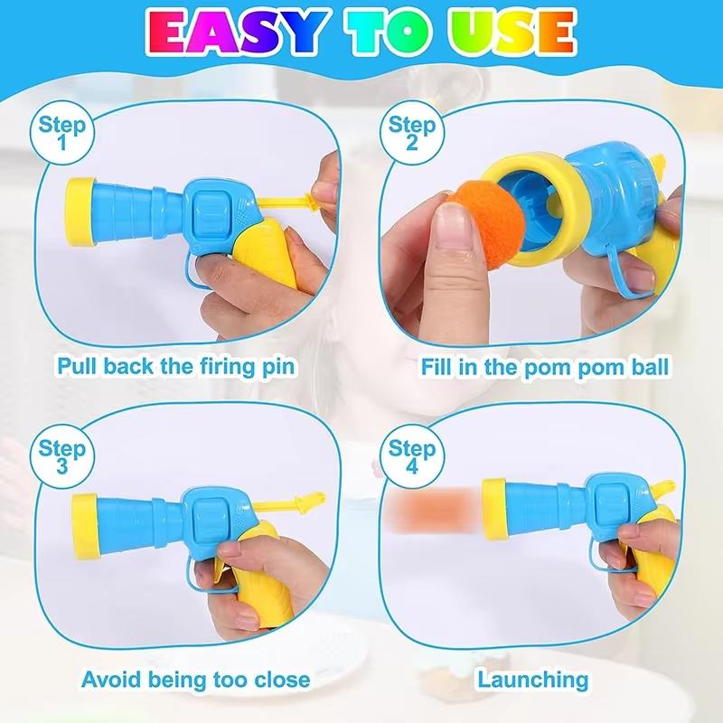 Cat Toys Interactive Launch Training Toy For Pet Kitten Creative Mini Shooting Gun Games Stretch Plush Ball Toys Pet Toys