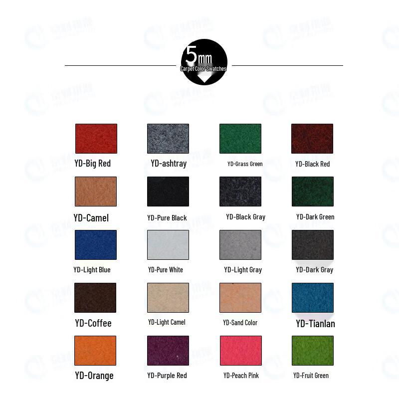 Jingcai Qiyuan Green Velvet Roll Carpet (2mm Thick)