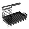 A96I-Sink Organiser Sink Caddy Kitchen Stainless Steel Storage & Organisation Sponge Holder With Drip Tray, Kitchen Aid