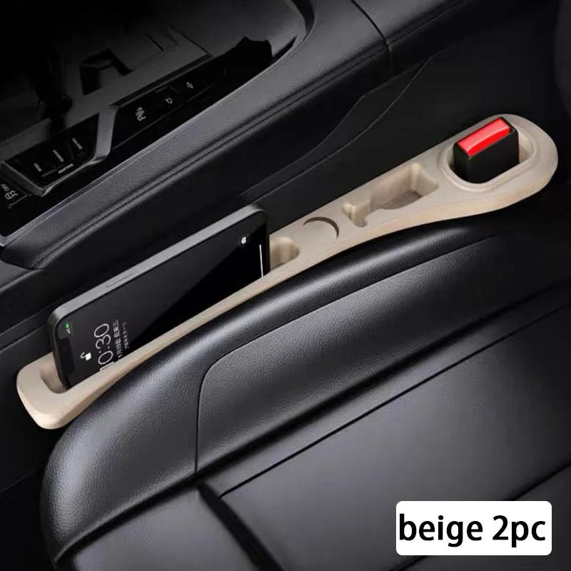 Car Seat Gap Filler 2Pcs Center Console Side Crevice Filler Strip Elastic Seat Gap Filling Strip Drop Blocker