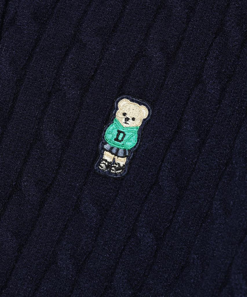 Distn9Ne Retro Bear Cardigan Navy (Lp5Sf505-066)