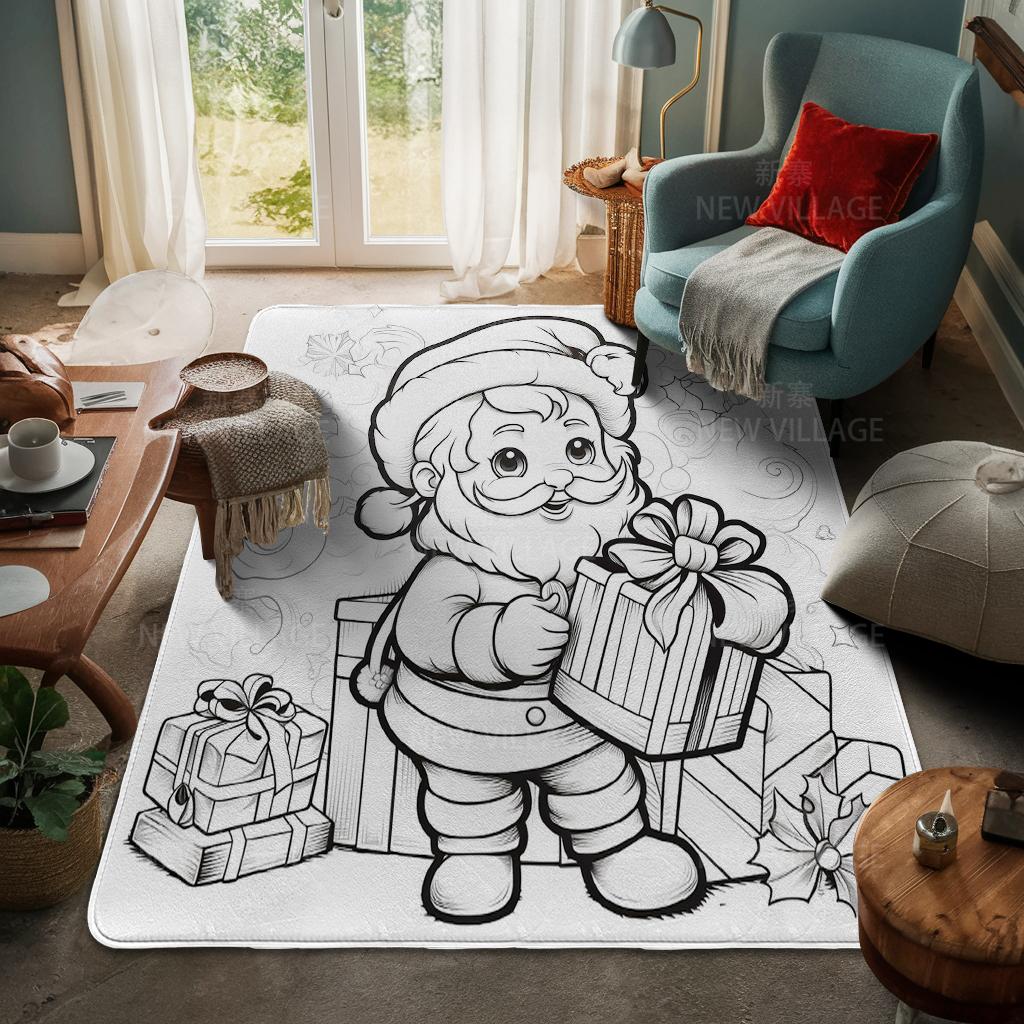 Dywanik wejściowy do domu Mata pod drzwi do domu Salon Łazienka Mata pod stopy łazienkowa antypoślizgowa chłonna dywaniki kąpielowe Wesołych Świąt zima