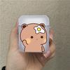 Lustige Bären-Paar-Hüllen für Apple Airpods 4. 3. 2. 1. Pro Ohrhörerhülle Kabellose Bluetooth-Box für Airpod-Abdeckungstasche