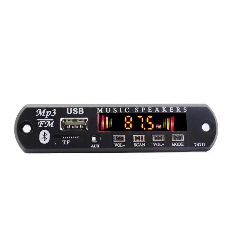 1 Set 12V Wireless Bluetooth 5.0 120W Amplifier Mp3 Player Decoder Board Car Audio Usb Tf Fm Radio Recording Call For Speaker