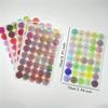 6 Sheets, Cute Expression Cartoon Doodle Cup Round Sticker, Multicolor Smile Face Gift Decoration Hand Account Sticker, Korean