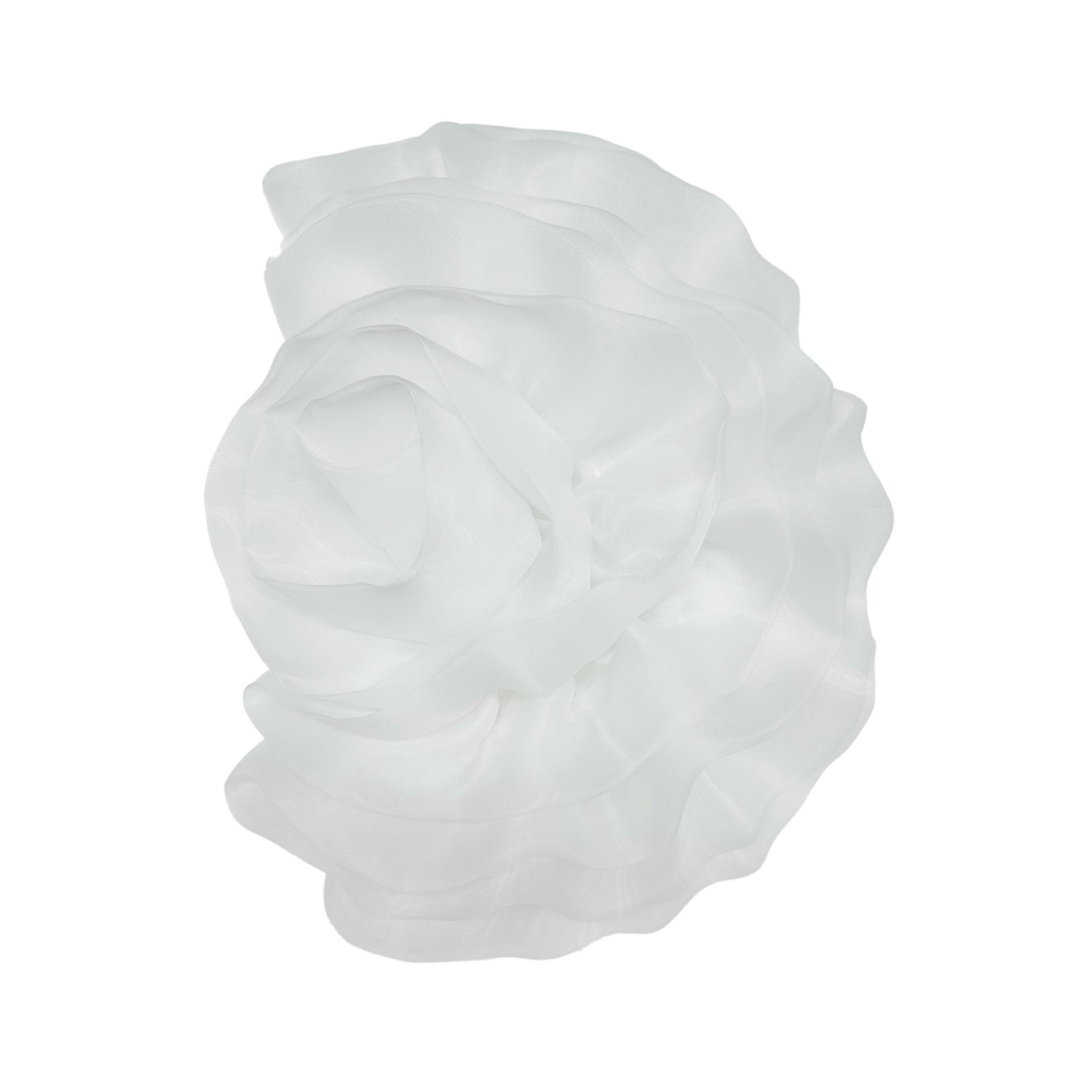 Многослойная Органза Большой Цветок Нашивной Цветок На Грудь 3D Нашивка на Одежду Ручная Работа Брошь Аксессуары Аппликации для Одежды Шитье