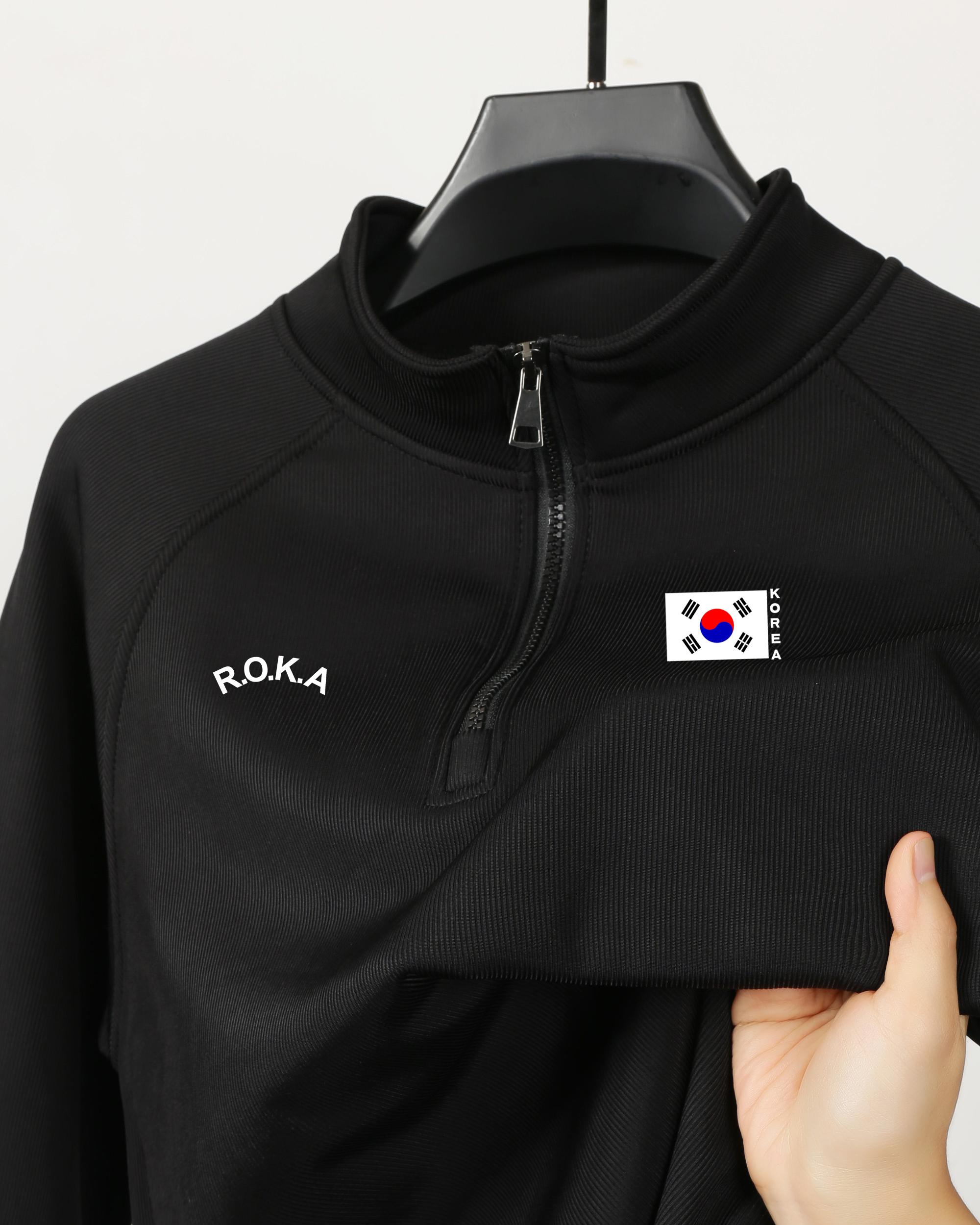 

Мужская спортивная одежда из бархата Aoli, спортивная одежда Roka, теплые, повседневные и удобные свитера, осень и зима L чёрный