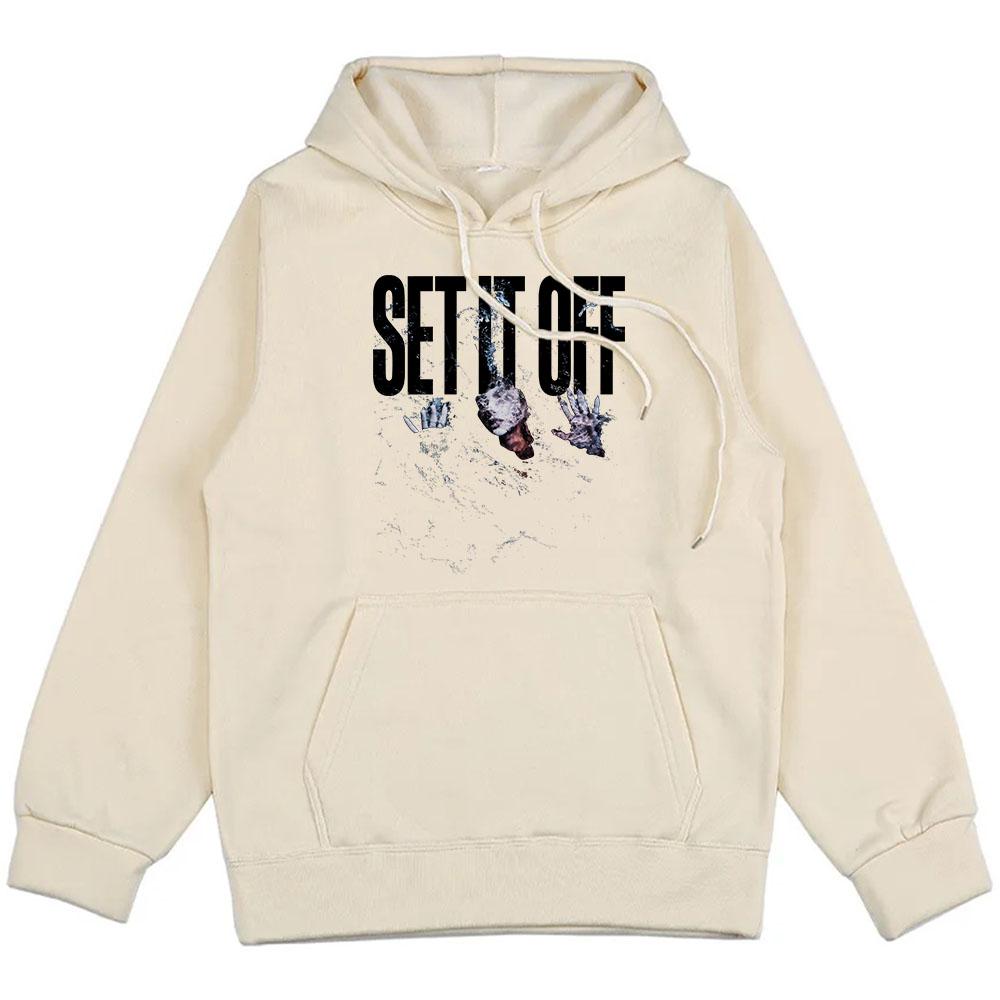SIO Album Tracklist Hoodie Rock Band Set It Off Sweatshirts Grunge Fashion Unisex Streetwear Hip Hop Grunge Male Sudaderas Mens