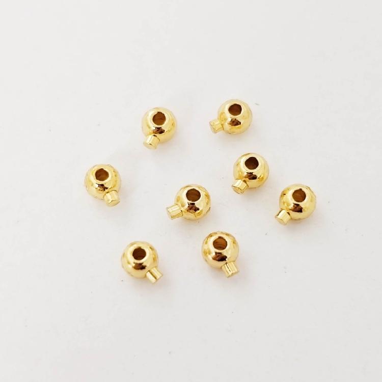20 Pack Stopper Spacer Bead Finishing Clasps Stainless Steel Positioning Clasp