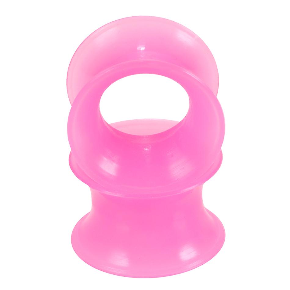 2 Stück Silikon Ohrstöpsel und Tunnel Ohrpiercings Ohrstecker Verschraubter Ohrdehner Ohr-Expander Körperschmuck Piercings
