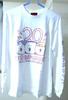 [USED] Outlet Lowbrow Knuckle Betty Boop Collaboration DJ Betty Embossed Print Long Sleeve T-Shirt White 530869