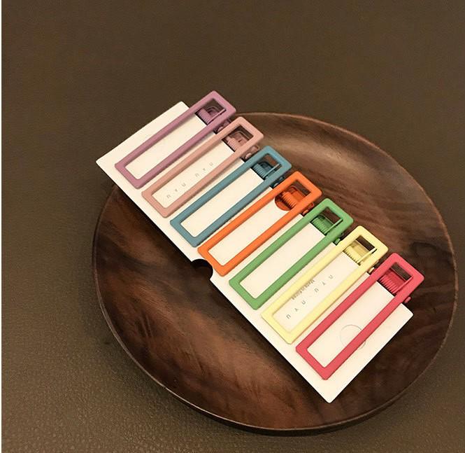 Clipsuri de păr mate Spot Morandi: Clipsuri Duckbill și agrafe Bobby pentru fete în culori macaron