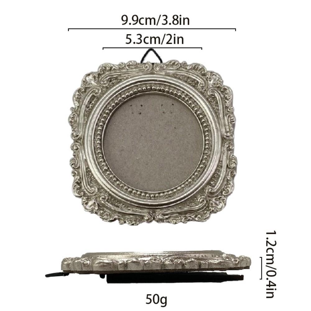 Antike Bilderrahmen-Ornamente Harz-Foto-Display-Halter Barockstil-Bilderrahmen Wohnzimmer