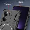 KEYSION Hollow Heat Dissipation Case for Xiaomi POCO X7 Pro Silicone+PC Magnetic Cooling Shockproof Phone Cover for Redmi Turbo4