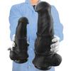 Black Silicone Long Anal Plug Dildo Sex Toy Masturbator for Men and Women Strap On Penis Realistic Dick