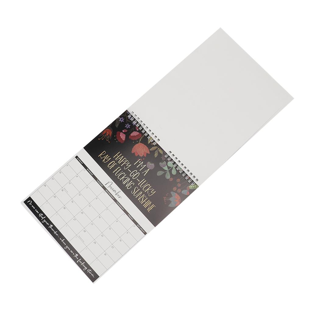 2024 Tired Women Calendar Exquisite Humorous Hanging Calendar Funny Word Planner Monthly Calendar for Home and Office