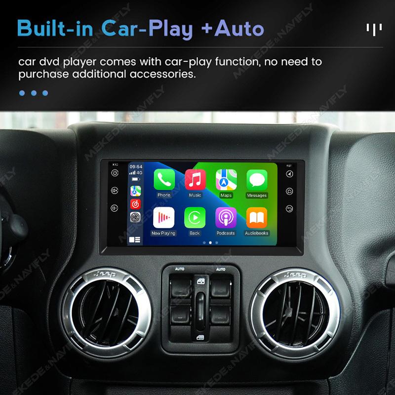 Navifly Android System Car Radio For JEEP Grand Cherokee Liberty Wrangler Chrysler 2002-2006 Multimedia Player GPS Carplay AUTO